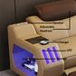 Recliner Leather Sofa with LED