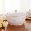 Round Ceramic Soup Bowl With Lid / Ruchi