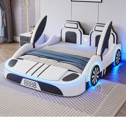 LED Leather Car Bed for Children / Ruchi