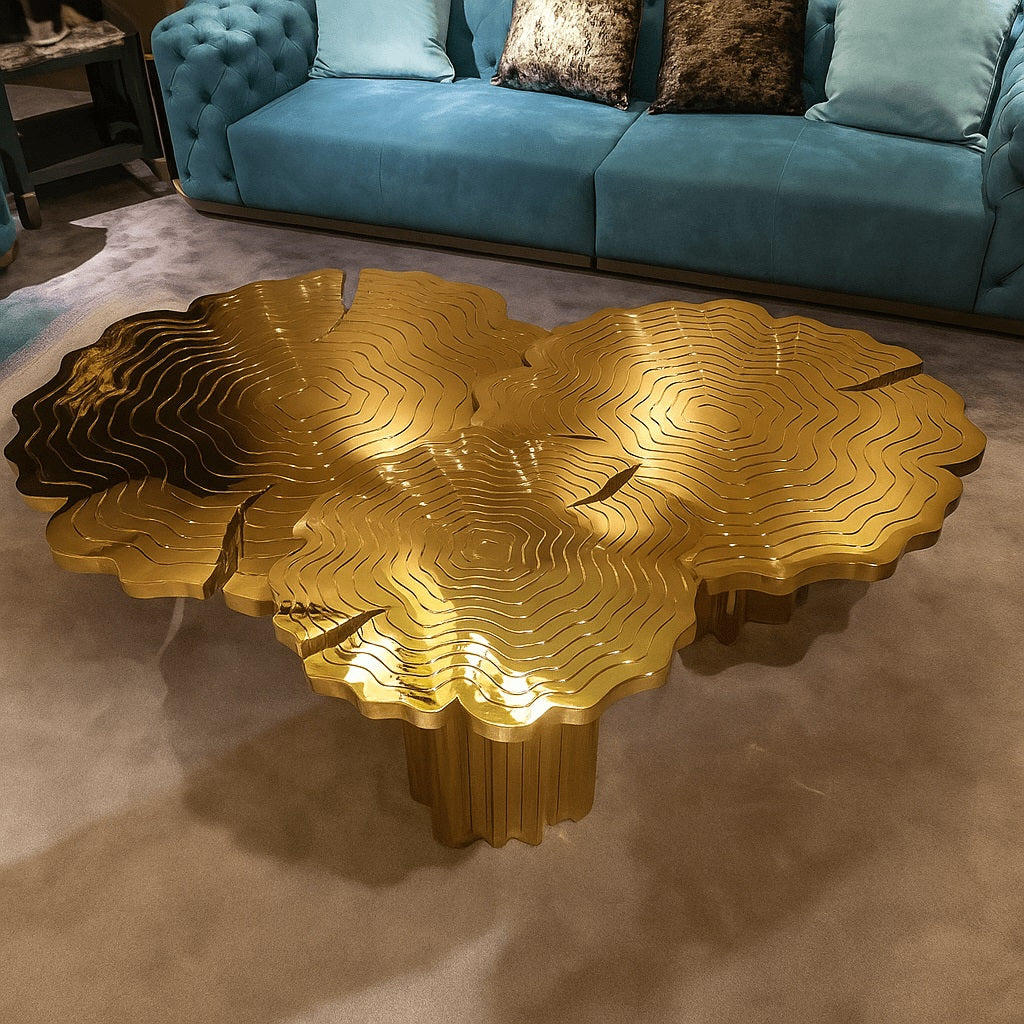 3 Piece Luxury Metal Coffee Table / Ruchi