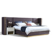 Luxurious U Shaped Headboard Velvet Upholstered Bed / Ruchi