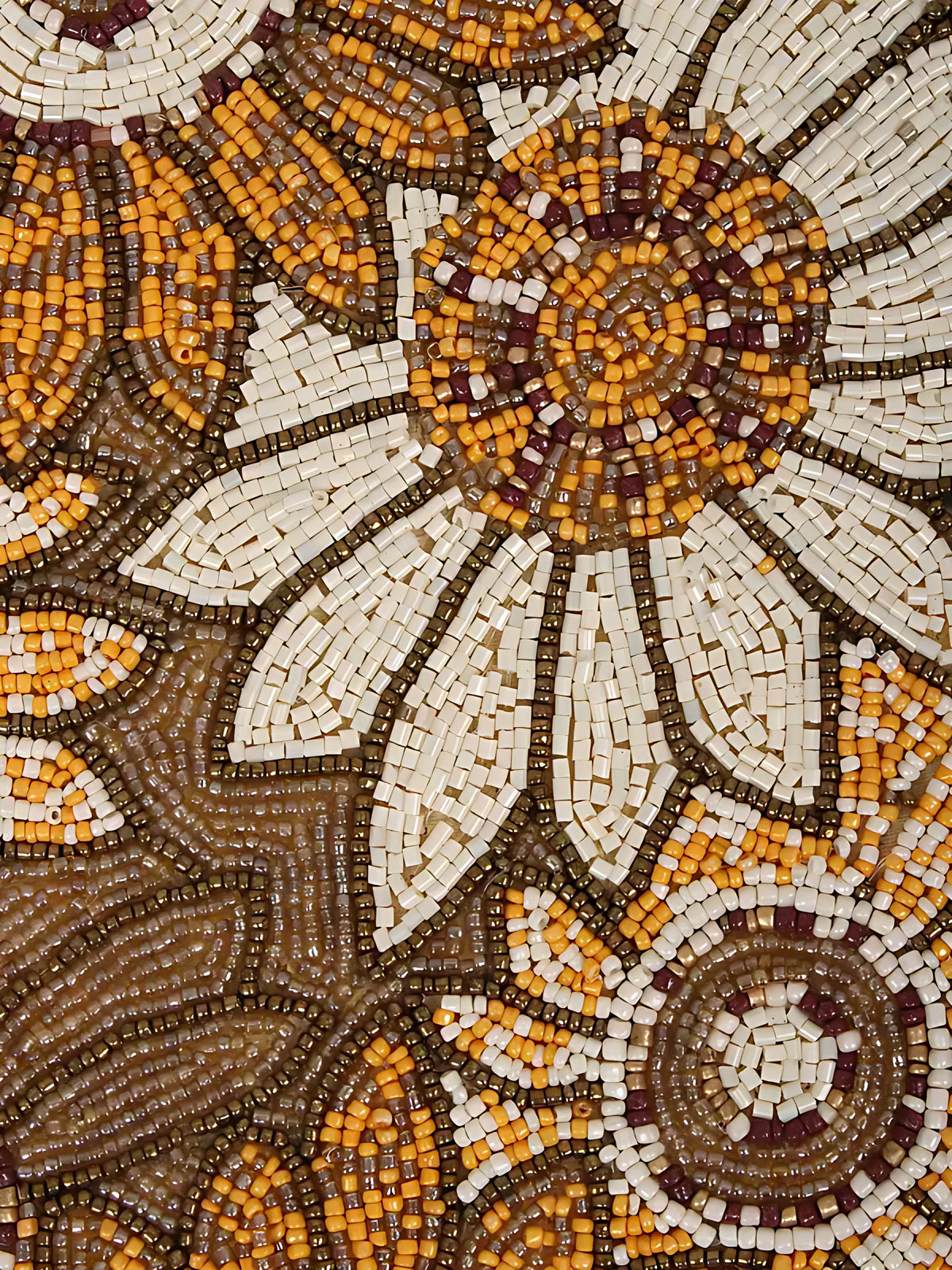 Colorful Sunflower Beaded Table Runner