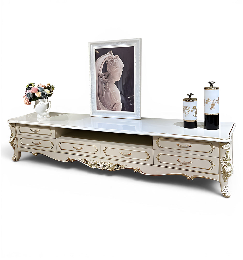 Wooden European TV Stand Cabinet / Ruchi