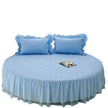 Cotton Round Bedsheet Skirt And Pillowcases / Ruchi