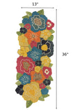 Multicolor Beaded Fabric Table Runner / Ruchi