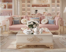 European Button-tufted Fabric Sofa Set