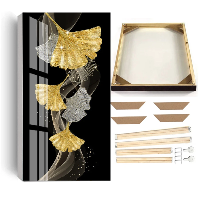Gold-&-Silver Leaf Framed HD Poster / Ruchi