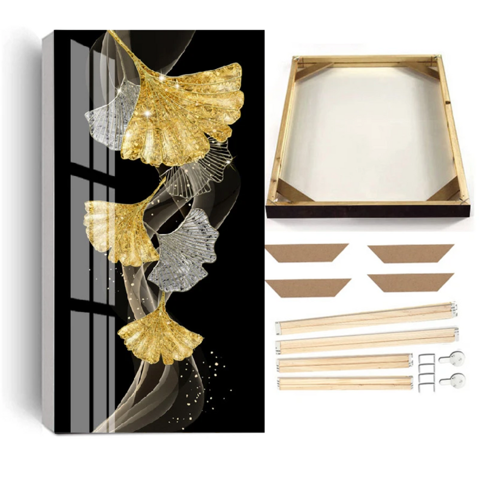 Gold-&-Silver Leaf Framed HD Poster / Ruchi