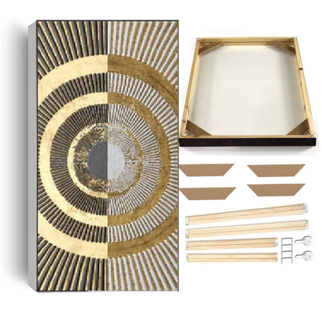 Golden Abstract HD Framed Poster / Ruchi
