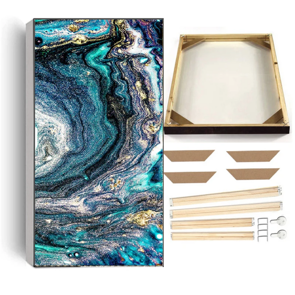 Sea-Blue Abstract HD Framed Poster / Ruchi