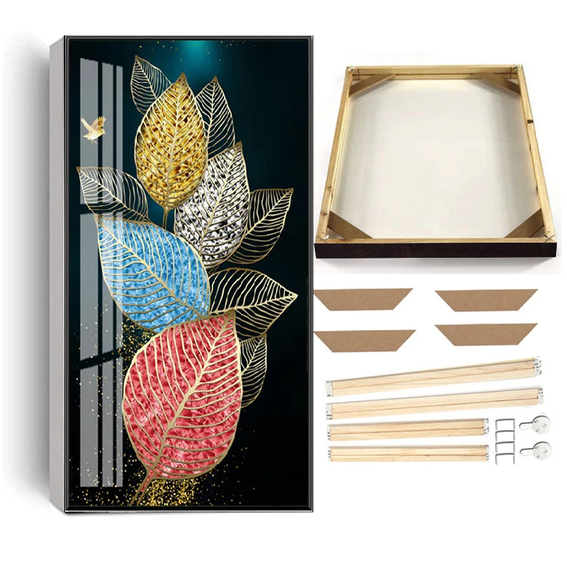 Multi-colored Leaf Framed HD Poster / Ruchi