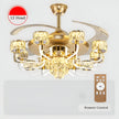Remote Control LED Crystal Ceiling Fan Light / Ruchi
