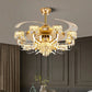 Remote Control LED Crystal Ceiling Fan Light / Ruchi