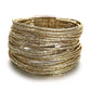 Charming Glittery Wrapped Leather Bracelet / Ruchi