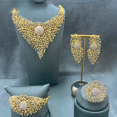 4 Piece Modern Metal Jewelry Set / Ruchi
