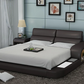 Modern LED Platform Leather Bed / Ruchi