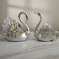 Modern Resin Swan Showpiece Set Of 2 / Ruchi