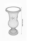 Pearl Crystal Ceramic Flower Vase / Ruchi