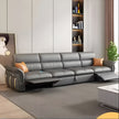 Multifunctional Dual Recliner Leather Sofa Bed