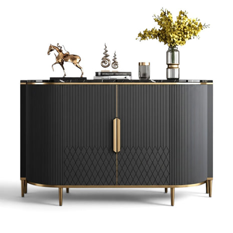 Marble Top Buffet Table With Storage / Ruchi 