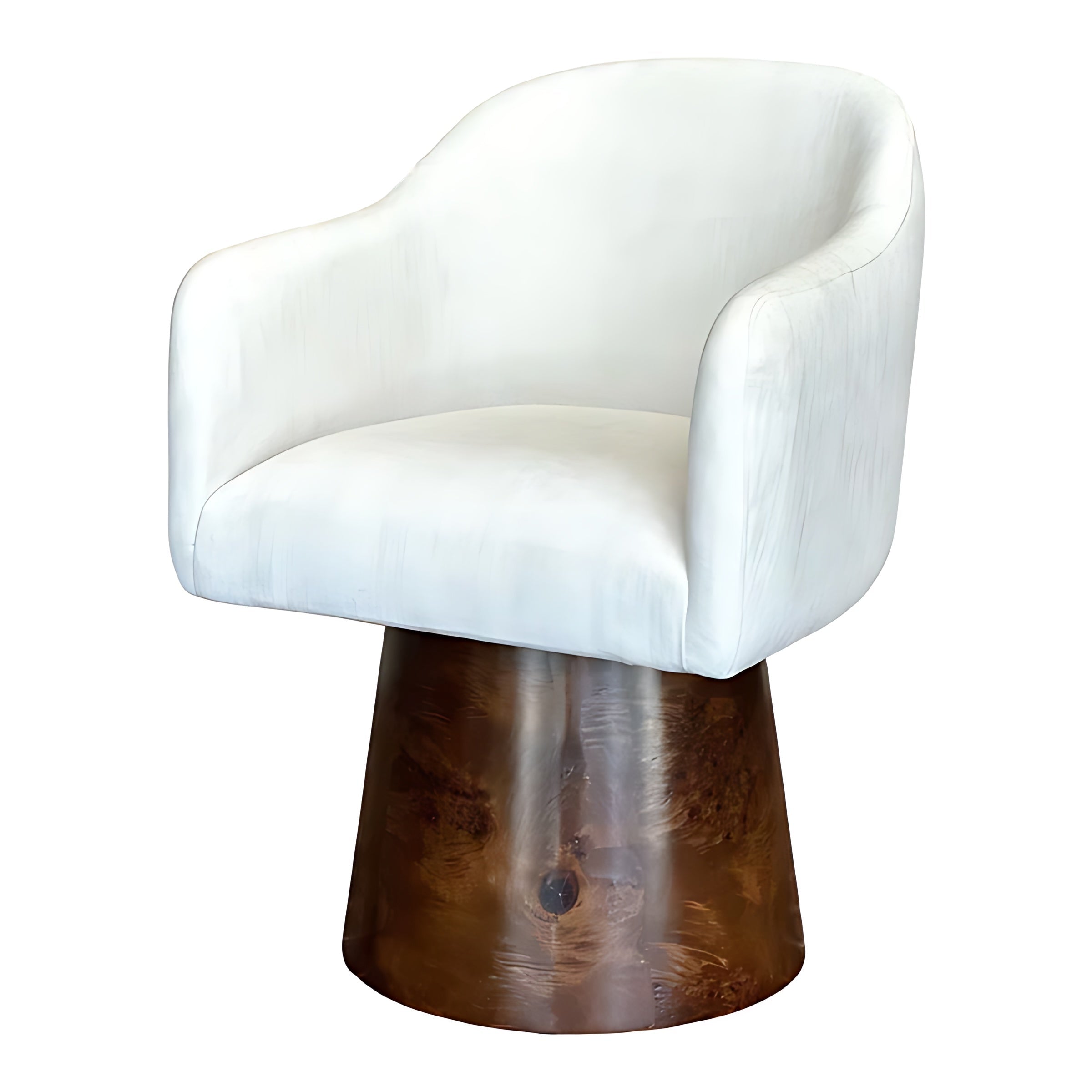 6 Piece Chenille Fabric Wooden Chairs Set / Ruchi