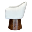 6 Piece Chenille Fabric Wooden Chairs Set / Ruchi