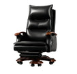 Modern Reclining Leather Office Chair With Footrest / Ruchi