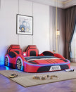 LED Leather Car Bed for Children / Ruchi
