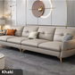 Elegant 4 Seater Leather Sofa