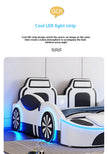 LED Leather Car Bed for Children