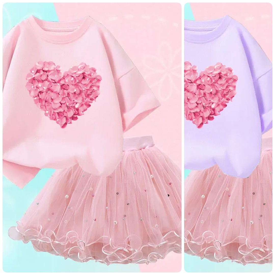 Fashionable Cordiform Style Kids Dress