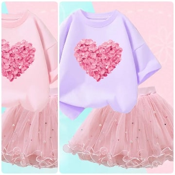 Fashionable Cordiform Style Kids Dress / Ruchi