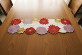 Affluent Floral Beaded Table Runner / Ruchi