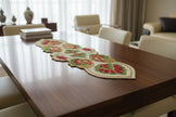 Floral Patch Cutwork Beaded Runner / Ruchi