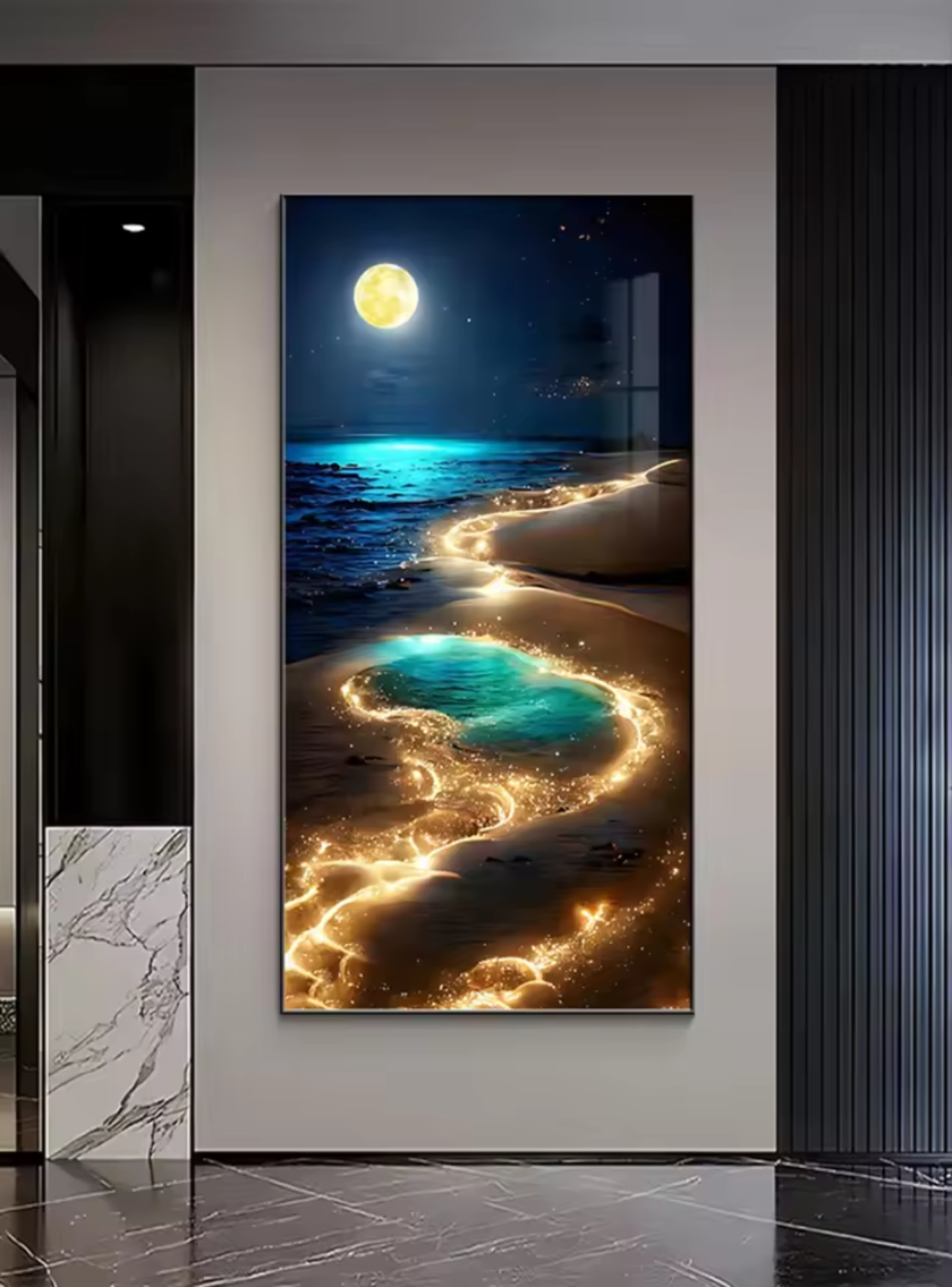 Entrance Wall LED with Painting / Ruchi