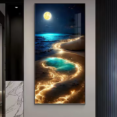 Entrance Wall LED with Painting / Ruchi