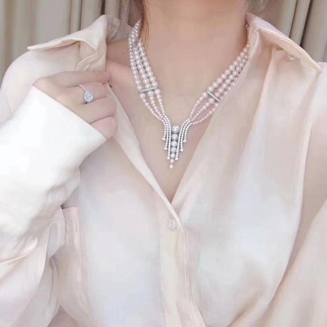 Pearl Jewelry Set For Wedding / Ruchi