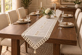 Classic Vintage Design Linen Table Runner / Ruchi
