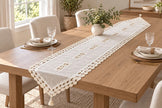 Classic Vintage Design Linen Table Runner / Ruchi