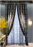 Polyester Tulle Window Curtain With Zebra Stripes