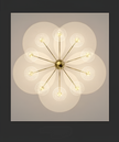 Modern Glass Ball Ceiling LED Chandelier