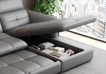 Leather Recliner Sectional Sofa