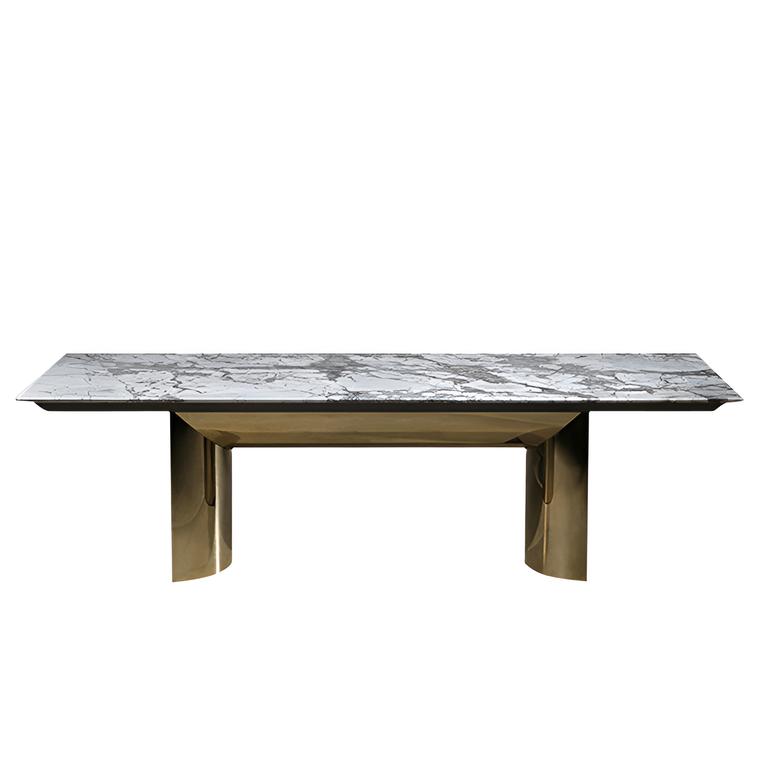Rectangular Marble Dining Table Set With Bench