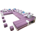 Multifunctional Contemporary Fabric Sectional Sofa