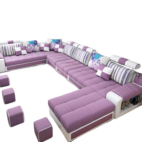 Multifunctional Contemporary Fabric Sectional Sofa