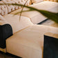 Large L-Shape Leather Fabric Sectional Sofa / Ruchi