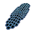 Midnight Blue Mosaic Beaded Table Runner / Ruchi