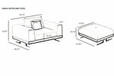 Traditional Japanese Style Leather Sofa Set / Ruchi 
