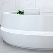Round Wooden Modern Reception Desk With LED / Ruchi 