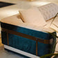 Large L-Shape Leather Fabric Sectional Sofa / Ruchi